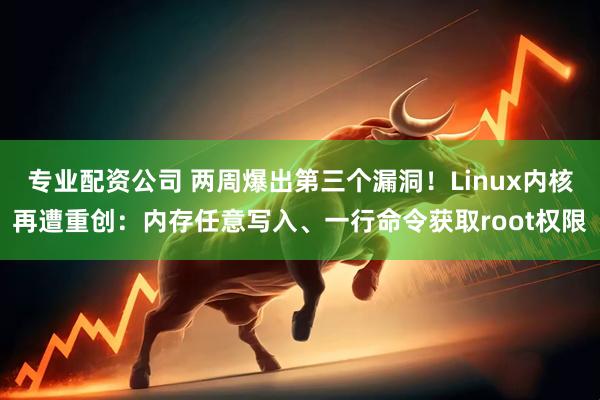 专业配资公司 两周爆出第三个漏洞！Linux内核再遭重创：内存任意写入、一行命令获取root权限